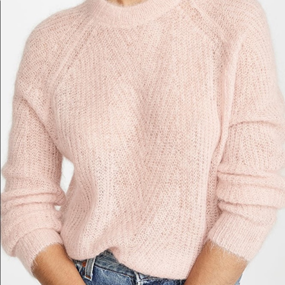 Demylee Chelsea Mohair Sweater in Baby Pink - Picture 7 of 10